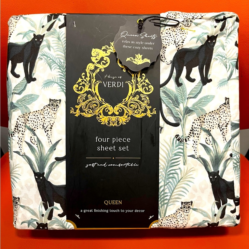 House Of Verdi Four Piece Sheet QUEEN Set